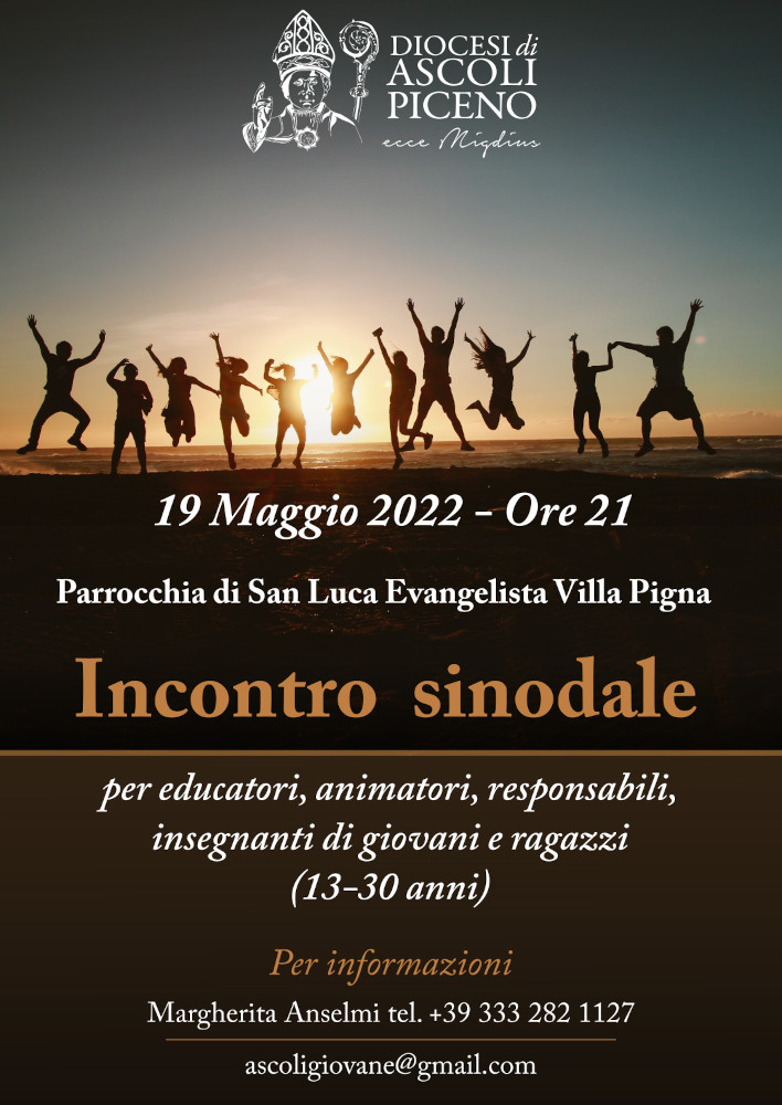 Incontro sinodale educatori animatori - locandina