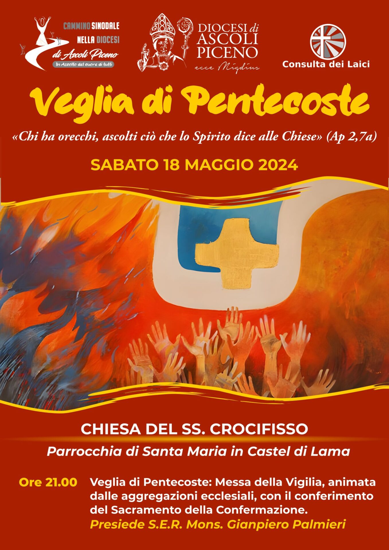 La veglia di Pentecoste diocesana 2024 - locandina