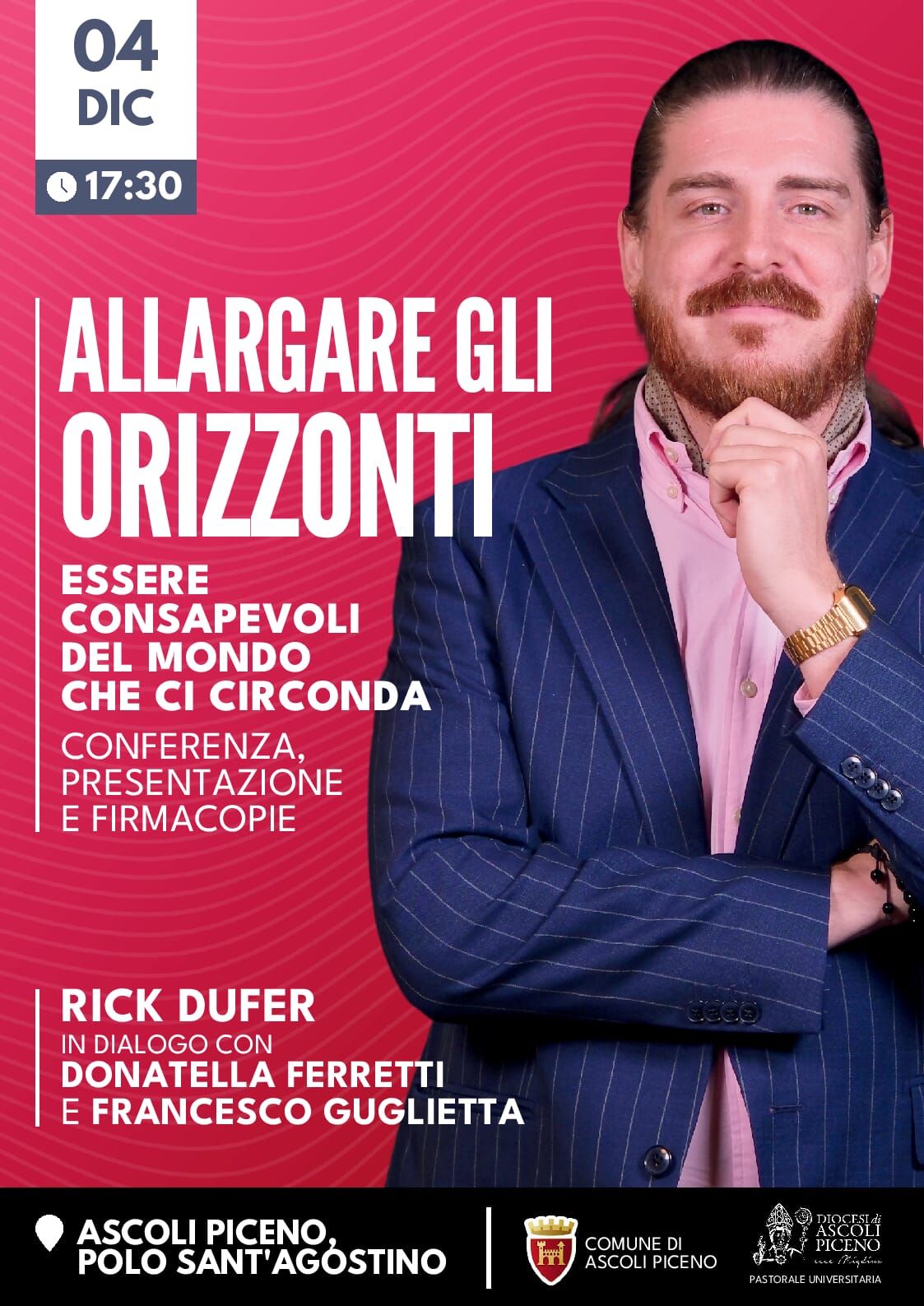 Rick du Fer incontra gli universitari di Ascoli Piceno - locandina