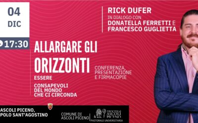 Rick DuFer incontra gli universitari ad Ascoli Piceno il 4 dicembre