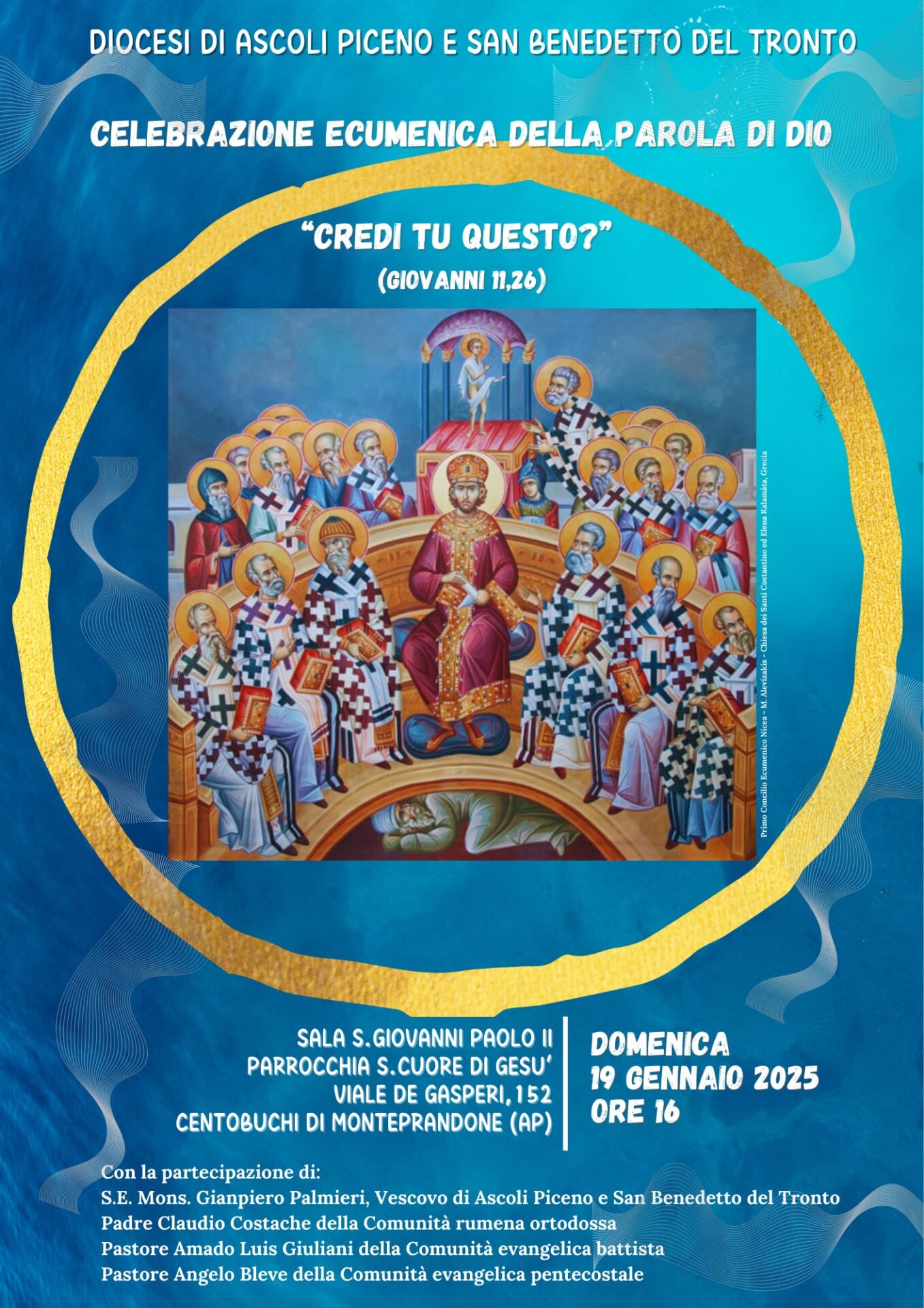 «Credi tu questo?»: Celebrazione Ecumenica della Parola di Dio - locandina