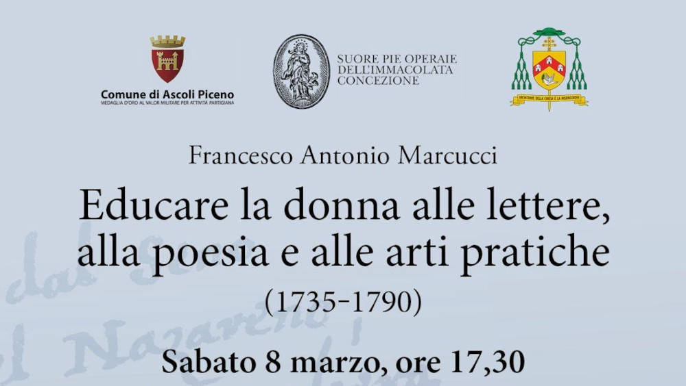 8 Marzo: presentazione del Volume di Francesco Antonio Marcucci